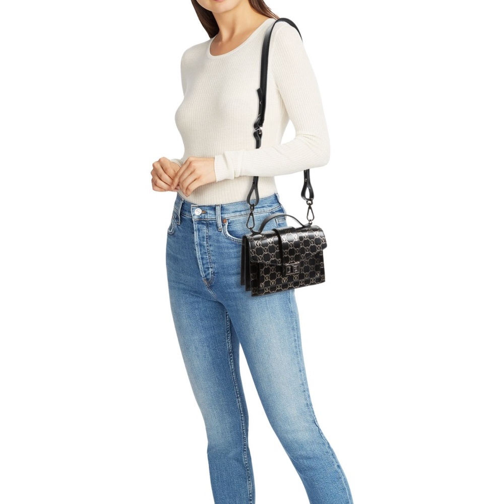 WORN TWICE - Valentino by Mario Valentino Monogram Top Handle Bag - Picture 2 of 16